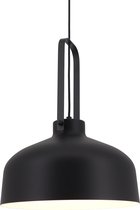 Hanglamp Mendoza Zwart - Ø37,5cm - E27 - IP20 - Dimbaar > lampen hang zwart | hanglamp zwart | hanglamp eetkamer zwart | hanglamp keuken zwart | led lamp zwart | sfeer lamp zwart