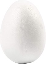 Eieren. wit. H: 6 cm. 50 stuk/ 1 doos