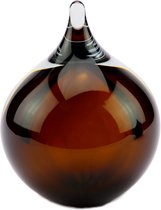 Urn / Mini Urn - Urn Druppel cognac - Urn voor as - Urn Hond - Urn Kat - Urn Glasobject - Urn Kunst - As-Gedenkstuk - Glasurn