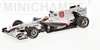 The 1:43 Diecast Modelcar of the Sauber F1 Showcar of 2011. The driver was K. Kobayashi. The manufacturer of the scalemodel is Minichamps.This model is only online available