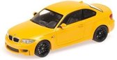 The 1:43 Diecast Modelcar of the BMW 1er Coupe of 2011 in Yellow. This scalemodel is limited by 1008pcs.The manufacturer is Minichamps.This model is only online available.