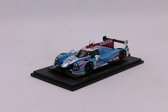 De 1:43 gegoten modelauto van de Ligier JS P2-Nissan Algarve Pro Racing #25 van de 24H LeMans 2016. De rijders waren M. Munemann / C. Hoy en A. Pizzitola. De fabrikant van het schaalmodel is Spark.