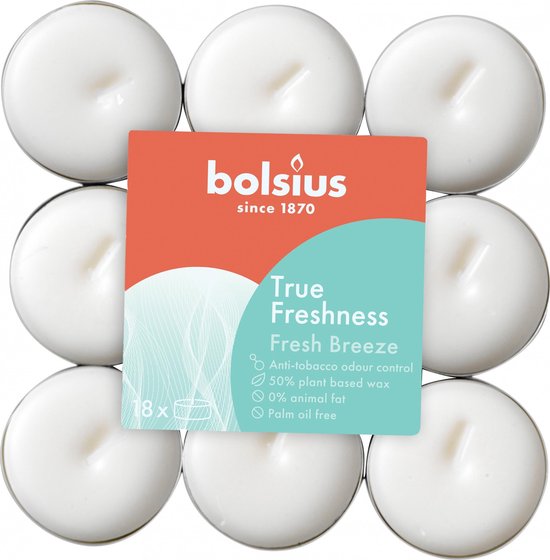 Bolsius Geurtheelichten True Freshness Fresh Breeze 18 Stuks