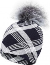 Golfino Dames Silver Touch Muts Grijs/Blauw