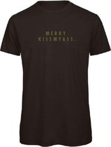 Kerst t-shirt zwart Merry Kissmyass - soBAD. | Kerst t-shirt soBAD. | kerst shirts volwassenen | kerst t-shirts volwassenen | Kerst outfit | Foute kerst t-shirts