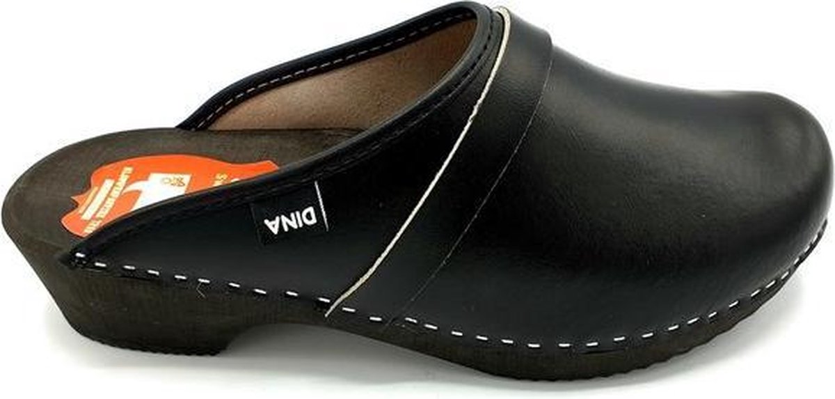 Dina Zweedse klompen - Tuinklompen - Thuisklompen - Unisex klompen - Muilen Zwart - maat 41