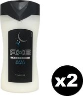 AXE Shower Gel - Body Wash Deep Space - Mét Buitenaards Relaxte Geur - 250ml x2