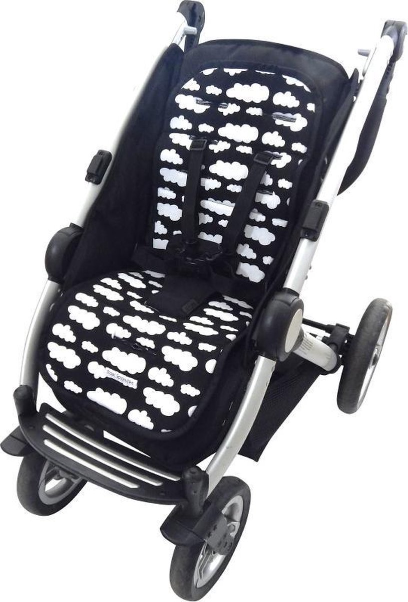 Wallabiezzz Buggy Inlegkussen - Wolk Zwart van Wallabiezzz