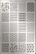 Moyra Nail Art Stamping Plate 35 - WallPaper