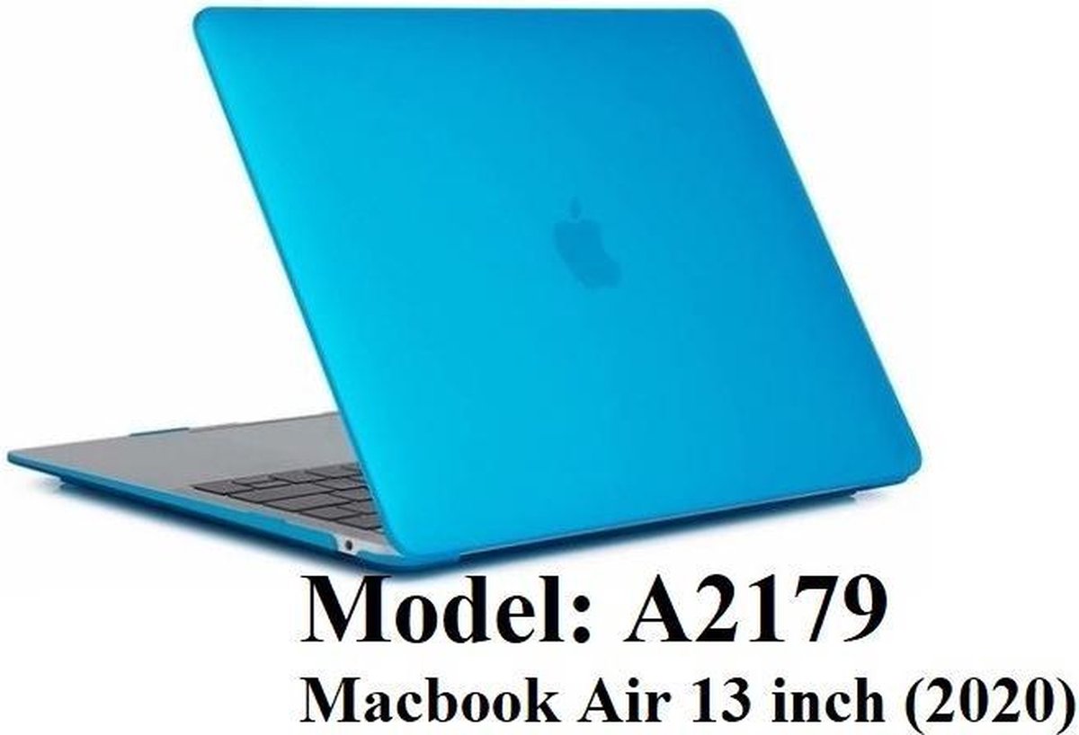 Macbook Case Cover Hoes voor Macbook Air 13 inch 2020 A2179 - A2337 M1 - Laptop Cover - Matte Licht Blauw