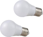 DW4Trading® LED lamp 5 Watt E27 230V set van 2 koud wit