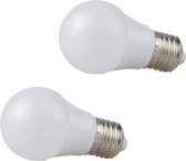 DW4Trading® LED lamp 7 Watt E27 230V set van 2 koud wit