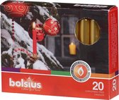 Kerstboomkaarsjes Bolsius 97/13 Goud kleurig - Kaarsjes - 20 stuks per verpakking - Kaarsjes voor in de kerstboom