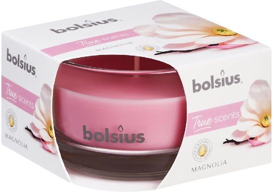 heden consultant Net zo Bolsius Geurkaars Glas 80/50 Magnolia (1 st.) | bol.com