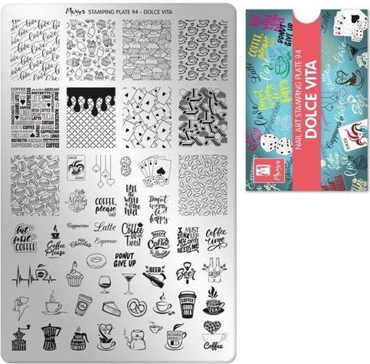 Goedkoopste Moyra Stamping Plate 94 - Dolce Vita