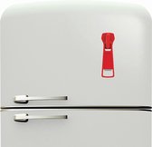 Bitten Zipper Opener Plastic Red