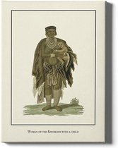Walljar - Khoikhoi Woman - Muurdecoratie - Poster