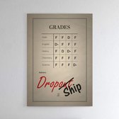 Walljar - Dropship - Muurdecoratie - Poster