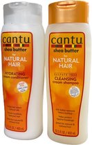 Cantu Shea Butter Natural Hair Cleansing Shampoo+Leave-in Conditioner set