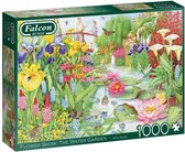 Falcon puzzel The Flower Show: The Water Garden -  Legpuzzel - 1000 stukjes