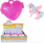 POCKET UNICORN - EENHOORN IN HARTVORMIG DOOSJE (12st) - In 4 kleuren - Eenhoorn Paarden - Leuke Eenhoorn Speelgoed Voor Kinderen Paard Speelgoed voor Meisjes Pop Verjaardagscadeau