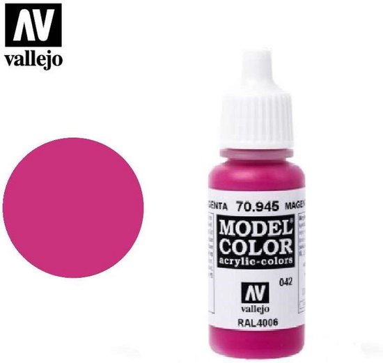 Vallejo 70945 Model Color Magenta - Acryl Verf flesje | bol.com