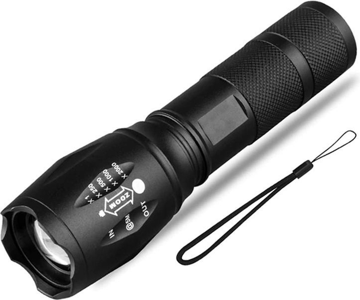 Premium mini zaklamp - Ultra licht - 8000 lumen - 5 standen - Wit licht