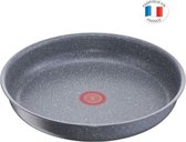 TEFAL L6800402 Ingenio Pan 24cm -Alle kookplaten inclusief inductie - Antiaanbaklaag - Gemaakt in Frankrijk - Steeneffect
