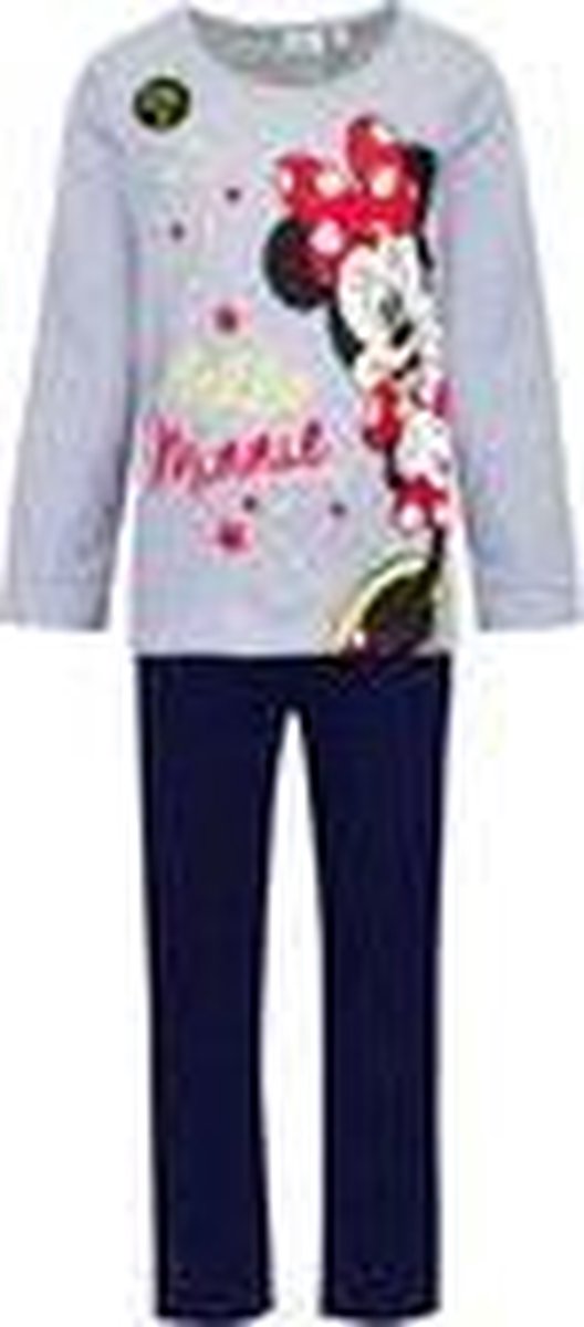 Minnie Mouse - Pyjama - Grijs - 6 jaar - 116cm