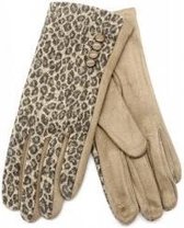 Handschoenen Luipaardenprint | Bruin