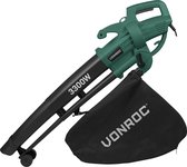 Bol.com VONROC 3-in-1 bladblazer – 3300W – Blazen Zuigen & Versnipperen – 270km/h – Incl. 40L opvangzak aanbieding