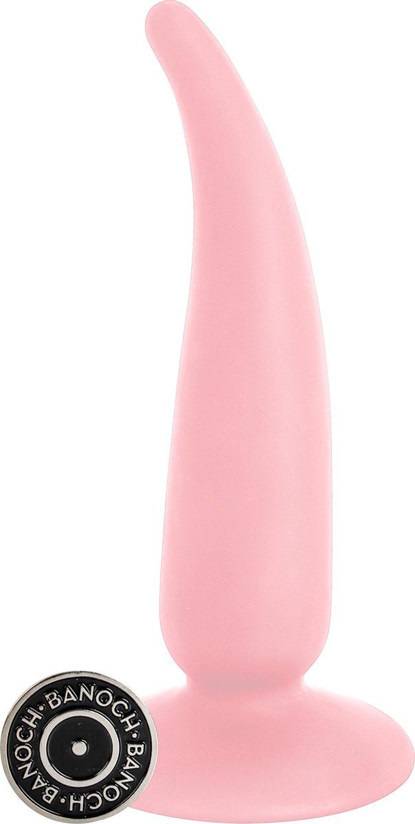 Goedkoopste Banoch | Buttplug Tear Pink | roze siliconen | zuignap | Ø 2,8 cm | 12 cm