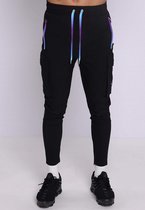 Conflict Cargo Pants Stretch Black/Purple