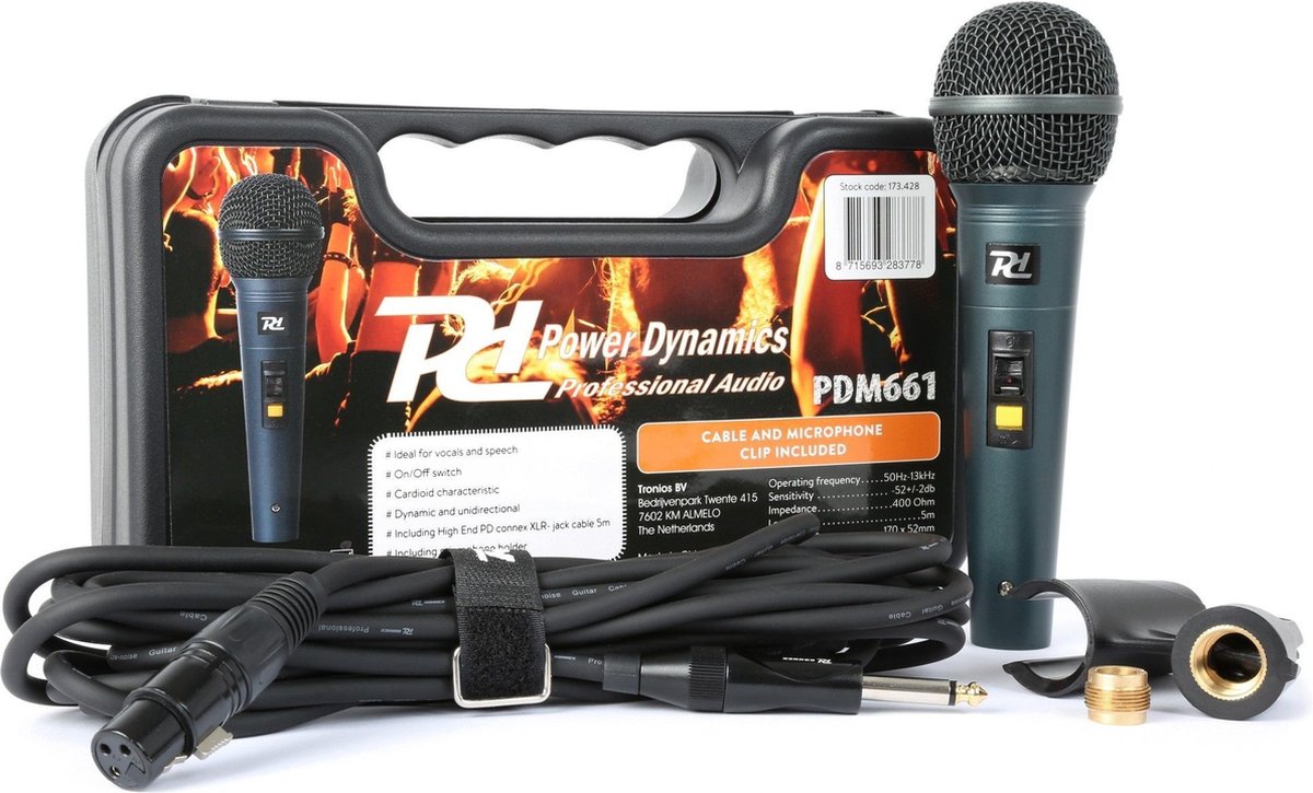 Power Dynamics PDM661 dynamische microfoon