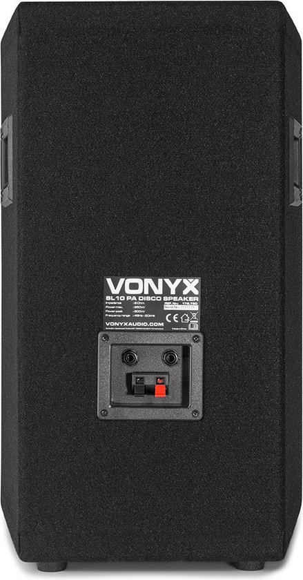Speaker - Vonyx SL10 - Passieve luidspreker 500W met 10 inch woofer - Disco speaker - Vonyx