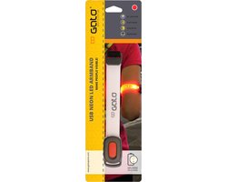 Gato Reflecterende armband - Unisex - rood/zwart