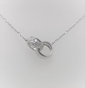 juwelier - ketting  - goud - 14 karaat - diamant  -  www.verlindenjuwelier.nl - briljant  -  wit goud