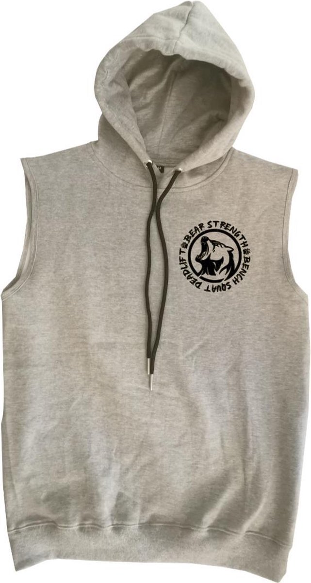Sleeveless hoodie - hoodie zonder mouwen - hoodie fitness bodybuilding -... | bol.com
