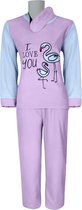 UNIFICATO Dames Pyjamaset - Huispak - Fleece - Purper - Maat M