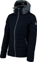 Falcon Wintersportjas - Maat XL  - Vrouwen - donekr blauw/donker grijs