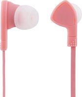 Streetz In-Ear Headset, 1-button remote, 3.5mm, Microphone - Pink
