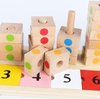 Afbeelding van het spelletje Montessori Rekenhulpmiddel - Massief houten rekenhulp telraam