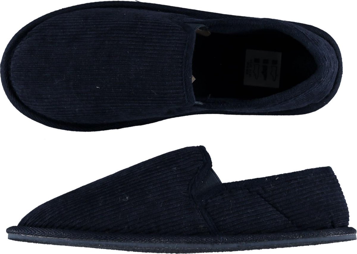 Apollo Pantoffels heren Sloffen Pantoffels Sloffen heren Laag Rib Donkerblauw