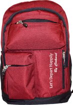 CKD 220101 Waterafstotend Rugtas 25 L - Schoudertas Voor School Reis Camping Sport Meisje Vrouwen Tas - Katoen - Bordeux