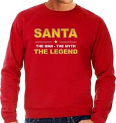 Santa sweater / outfit / the man / the myth / the legend rood voor heren - Kerst kleding / Christmas outfit 2XL