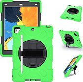 P.C.K. Hoesje/Backcover/Sockproof/Stootproof/Bouw Robuuste Armor Case groen geschikt voor Apple iPad 11 PRO 2018/2020 MET PEN EN GLASFOLIE