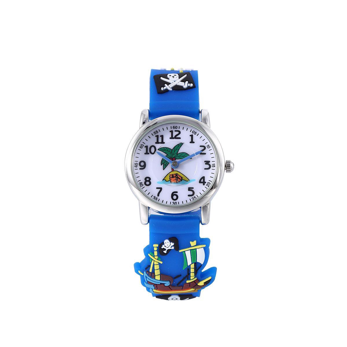 Piratenhorloge - Jongenshorloge - 3D Kids Watch - Giftbox