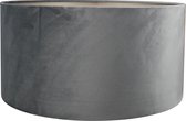 Abat-jour Cylindre - Alice velours gris - 50x50x25cm