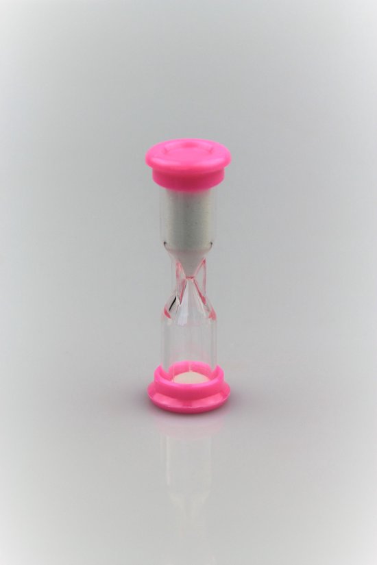 Afbeelding van het spel Zandloper - roze/pink - ca. 60 seconden - 1 stuk