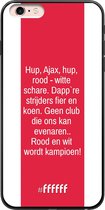 iPhone 6s Plus Hoesje TPU Case - AFC Ajax Clublied #ffffff